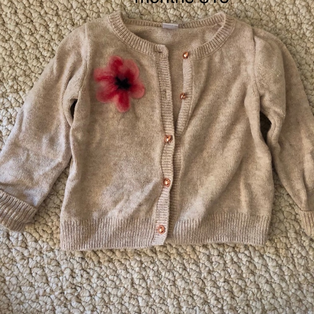 Janie and Jack flower cardigan
